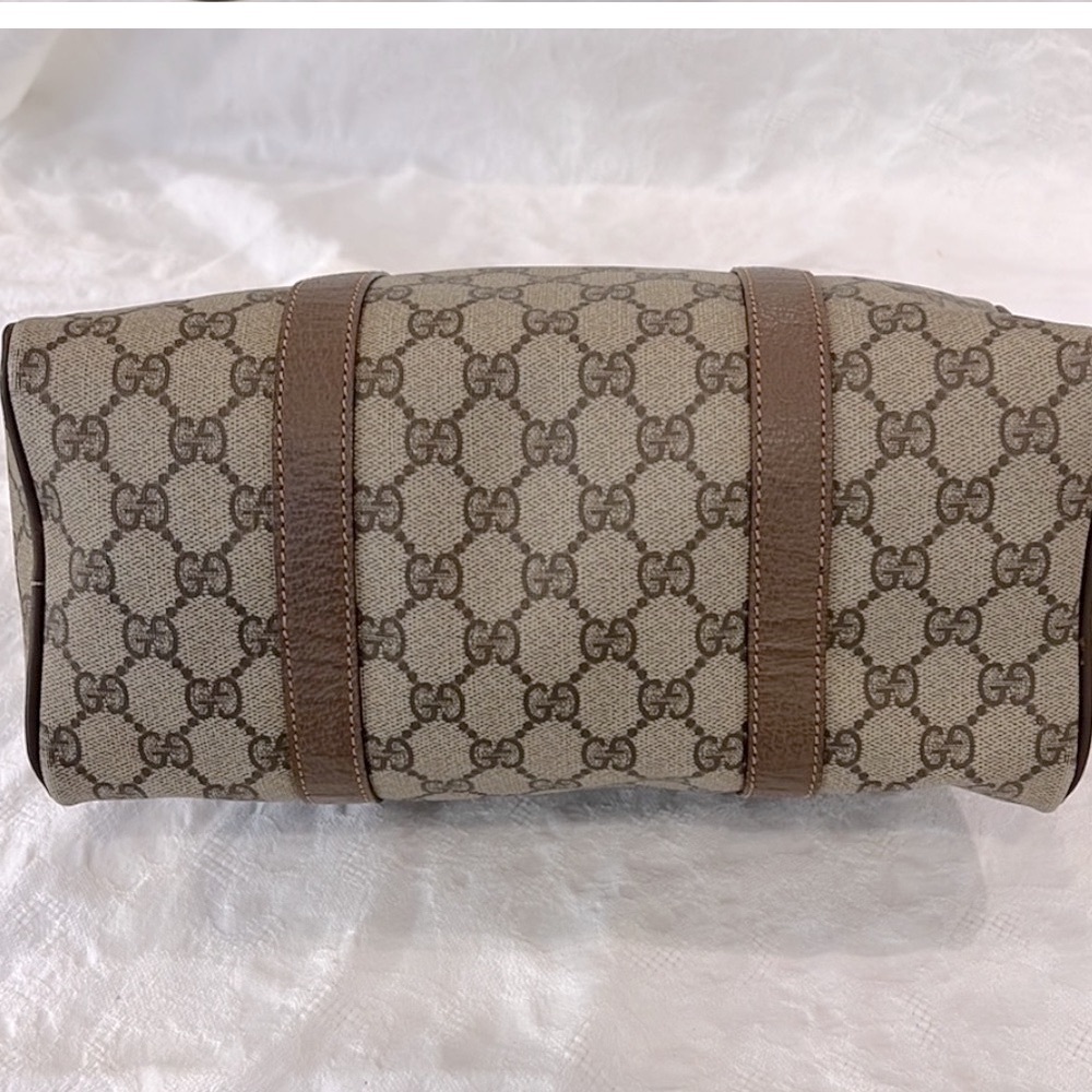 EUC Vintage Gucci Boston Satchel with Signature Stripe - Picture 5 of 9